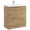 vidaXL Badezimmerm&ouml;bel-Set Artisan-Eiche 81 x 40 x 84,5 cm