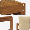 vidaXL Sofagarnituren 11 pcs Natur und Beige Massivholz Akazie