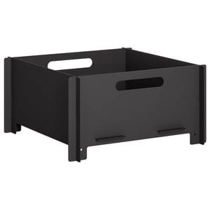 vidaXL Feuerstelle Schwarz 40 x 40 x 20 cm Stahl