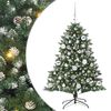 vidaXL Künstlicher Weihnachtsbaum mit 150 LEDs Grün 85 x 85 x 120 cm