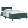 vidaXL Boxspringbett mit Kopfteil Dunkelgr&uuml;n 120 x 190 cm Samt