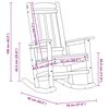 vidaXL Schaukelstuhl f&uuml;r den Garten Wei&szlig; 92 x 70 x 108cm HDPE