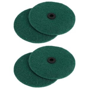 vidaXL Bodenpolierer Scrub 4 stk. &Oslash; 14 cm Dunkelgr&uuml;n Mikrofaser