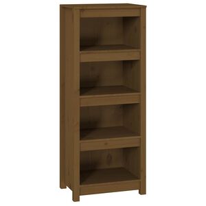 vidaXL B&uuml;cherregal Honigbraun 50x35x125,5 cm Massivholz Kiefer