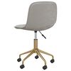 vidaXL B&uuml;rostuhl Drehbar Hellgrau Samt