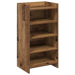 vidaXL Schuhschrank mit Speicher Altholz 48 x 36 x 92 cm Holzwerkstoff