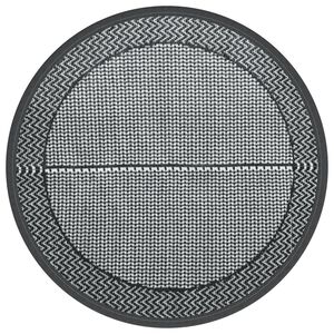 vidaXL Outdoor-Teppich ARAKIL Grau &Oslash;120 cm PP