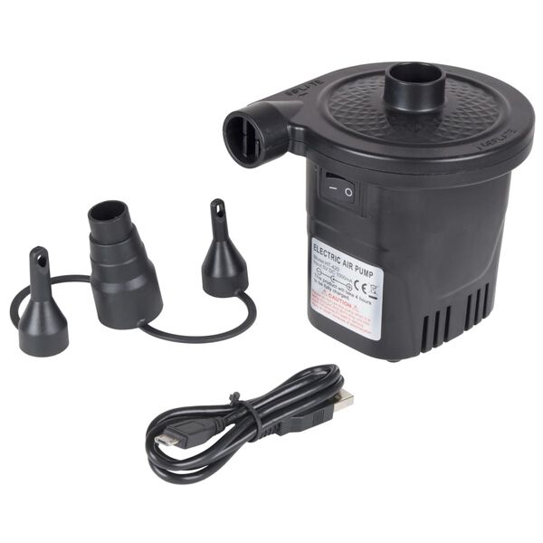 Bo-Camp Elektrische Luftpumpe mit USB-Anschluss 250 L/min 12/230 V