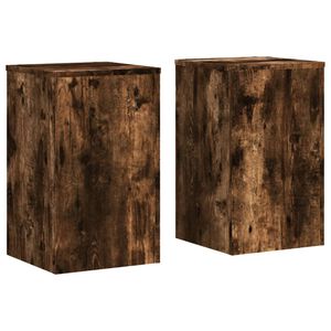 vidaXL Pflanzenst&auml;nder 2 Stk. R&auml;uchereiche 30x30x50 cm Holzwerkstoff