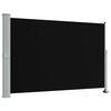 vidaXL Ausziehbare Seitenmarkise 160x300 cm Schwarz