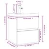 vidaXL Waschbeckenschrank mit Einbaubecken Räuchereiche Holzwerkstoff