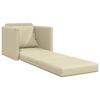 vidaXL Schlafsofa 60cm Creme Kunstleder