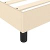 vidaXL Boxspringbett mit Matratze Creme 200x200 cm Stoff