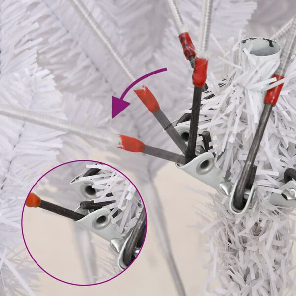 vidaXL Künstlicher Weihnachtsbaum Klappbar Beschneit 180 cm