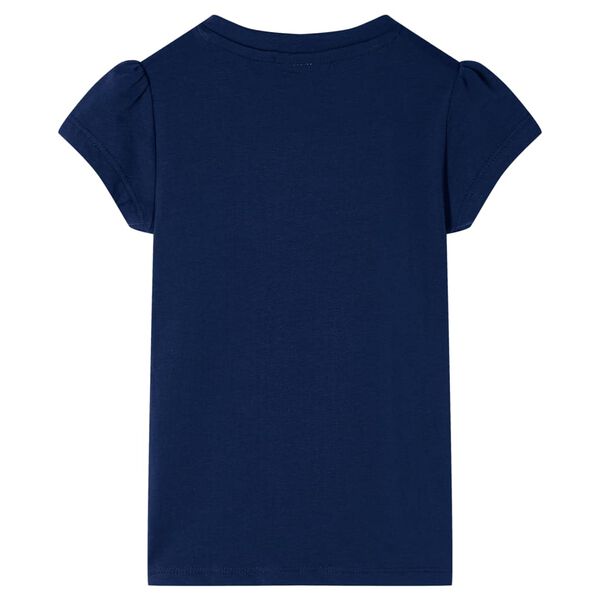 Kinder-T-Shirt Marineblau 92