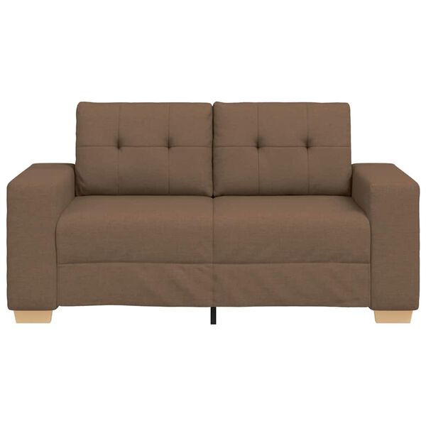 vidaXL Loveseat-Sofa Braun 120 cm Stoff