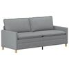 vidaXL Sofa Hellgrau Stoff