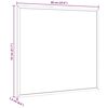 vidaXL Magnetisches Whiteboard mit Rahmen aus massivem Kiefernholz 60 x 55 cm