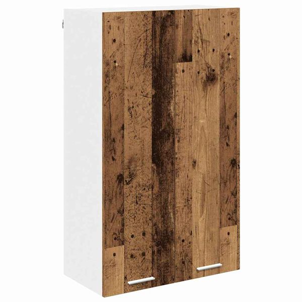 vidaXL H&auml;ngeschrank mit T&uuml;r Altholz 60 x 31 x 100 cm Holzwerkstoff