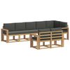 vidaXL Outdoor-Sofagarnitur 8 stk. Wei&szlig; und Anthrazit Polyester