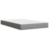 vidaXL Boxspringbett mit Matratze Hellgrau 120x190 cm Stoff