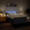 vidaXL Boxspringbett mit Matratze Blau 140x190 cm Stoff