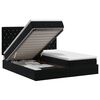vidaXL Ottoman Bett mit Matratze mit Kopfteil 2 stk. Schwarz Samt
