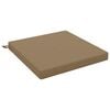 vidaXL 1-teiliges Sitzkissen SOEST 100 % Polyester Taupe