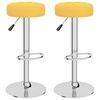 vidaXL Barhocker 2 Stk. Senfgelb Stoff