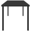 vidaXL Gartentisch Schwarz 200 x 80 x 73 cm Metall