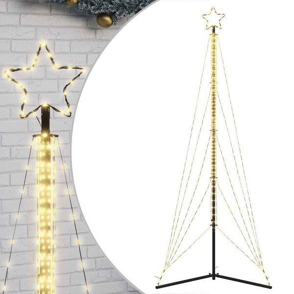 vidaXL LED Weihnachtsbaum 525 LEDs Warmweiß 302 cm
