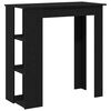 vidaXL Bartisch Schwarz Eichen-Optik 102 x 50 x 103,5 cm Holzwerkstoff