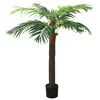 vidaXL K&uuml;nstliche Palme Ph&ouml;nix mit Topf 190 cm Gr&uuml;n