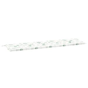 vidaXL Bankpolster Oxford-Stoff Blattdesign 180 x 50 x 3 cm