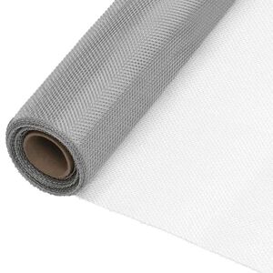 vidaXL Fliegengitter Edelstahl 60x1000 cm Silbern