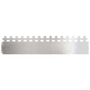 vidaXL Rasenkanten 10 pcs Silber 103 x 0,05 x 22 cm Edelstahl