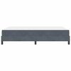 vidaXL Boxspringbett mit Matratze Dunkelgrau 160 x 200 cm Stoff