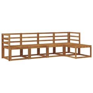 vidaXL Outdoor-Sofagarnitur 5 pcs Natur Massivholz Akazie