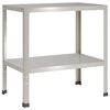 vidaXL Pflanztisch 100 x 50 x 80 cm Edelstahl Silber