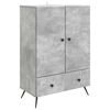 vidaXL Sideboard Betongrau 66 x 34,5 x 95 cm Holzwerkstoff