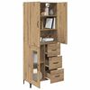 vidaXL Highboard Artisan-Eiche 69,5 x 34 x 180 cm Holzwerkstoff