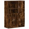 vidaXL 2-tlg. K&uuml;chenschrank-Set R&auml;uchereiche Holzwerkstoff