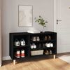 vidaXL Schuhregal Schwarz 102x36x60 cm Holzwerkstoff