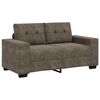 vidaXL Liebesessel Dunkelgrau 160 cm Kunstwildleder