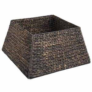 vidaXL Weihnachtsbaumkragen Schwarz 50 x 50 x 25 cm Wasserhyazinthe