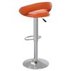 vidaXL Barhocker 2 Stk. Orange Kunstleder