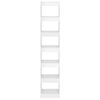 vidaXL B&uuml;cherregal/Raumteiler Hochglanz-Wei&szlig; 40x30x198 cm