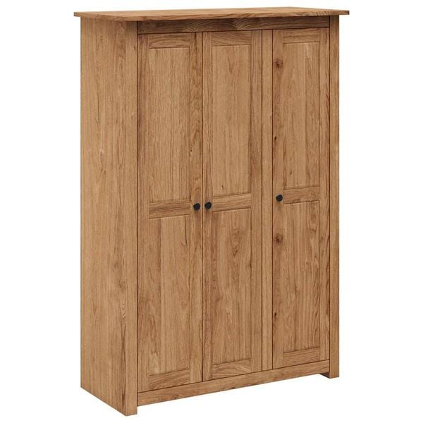 vidaXL Kleiderschrank 3-T&uuml;rig 118&times;50&times;171,5 cm Kiefer Panama Serie