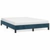 vidaXL Bettgestell ohne Matratze Dunkelblau 140x190 cm Samt