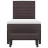 vidaXL Boxspringbett mit Matratze Dunkelbraun 80 x 200 cm Stoff